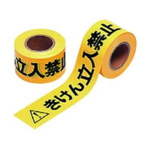 ユニット 立入禁止テープ ポリエチレン 60mm幅×50m巻 374-55 FC944VP-7395531-イメージ1