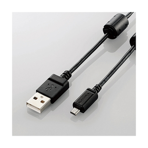 エレコム カメラ接続用USBケーブル(平型mini8pinタイプ) 0.5m ブラック DGW-F8UF05BK エレコム カメラ接続用USBケーブル(平型mini8pinタイプ) 0.5m ブラック DGW-F8UF05BK