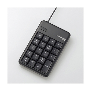 エレコム 2ポートUSB2.0HUB付USBテンキーボード ブラック TK-TCM012BK エレコム 2ポートUSB2.0HUB付USBテンキーボード ブラック TK-TCM012BK