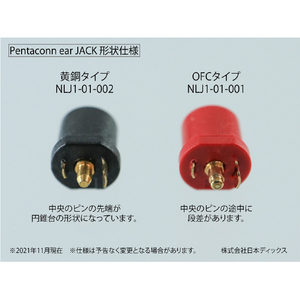 日本ディックス Pentaconn ear ジャック OFC Pentaconnシリーズ NLJ1-11-001-イメージ3