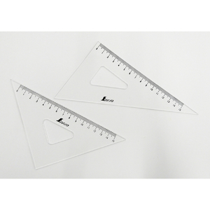シンワ測定 三角定規 １８ｃｍ ２枚組 シンワ 三角定規 77066-イメージ2