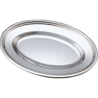 イケダ エコクリーン 18-8小判皿 14インチ FCM8082-004628014