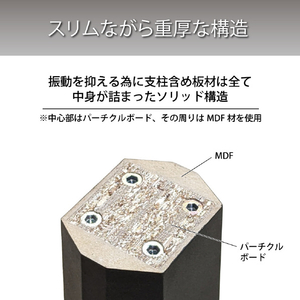 ハヤミ 台型スピーカースタンド(2台1組) ハミレックス・SBseries ブラック SB-981-イメージ3