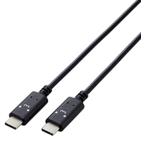 エレコム しろちゃんUSB Type-C(TM)ケーブル 1．0m くろちゃん(ブラック×ホワイト) MPA-CCF10BF