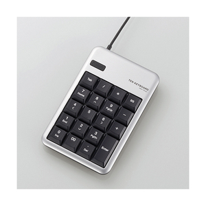 エレコム 2ポートUSB2.0HUB付USBテンキーボード シルバー TK-TCM012SV エレコム 2ポートUSB2.0HUB付USBテンキーボード シルバー TK-TCM012SV