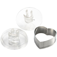 タイガークラウン クッキー抜き型 にこにこフェイス はぁーと No.1957 FC591LK-3896340