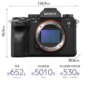 SONY デジタル一眼カメラ・ボディ α1 ブラック ILCE1-イメージ2