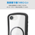 エレコム iPhone 17e/16e用 Grippy ハイブリッドケース フレームカラー MAGKEEP ブラック PM-A26SGRPFMBK-イメージ6