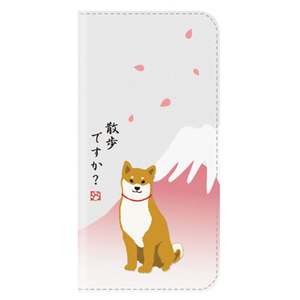 abbi FRIENDS iPhone 11 Pro用ダイアリーケース しばたさん さくら ABF17067I58R-イメージ1