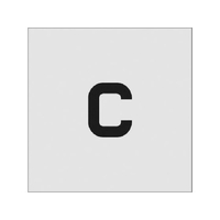 アイマーク ステンシル C 文字サイズ50×40mm FC807JD-8186055