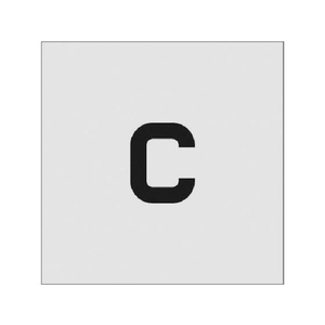 アイマーク ステンシル C 文字サイズ50×40mm FC807JD-8186055-イメージ1