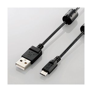 エレコム カメラ接続用USBケーブル(micro-Bタイプ) 0．5m ブラック DGW-AMBF05BK-イメージ1