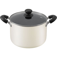 アイリスオーヤマ ダイヤモンドコート 両手なべ22cm ホワイト FCE250Y-DIS-P22D