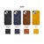 ABBI SIGNATURE iPhone 14 Pro用MARGOTイタリアンレザーバックカバー ブラウン ABS24068I14PBR-イメージ13