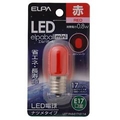 エルパ LED電球 E17口金 (0．8Wナツメタイプ相当) 1個入り elpaball mini レッド LDT1R-G-E17-G114