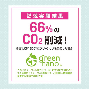 ニチバン セロテープ 小巻カッター付き グリーンナノ配合 パウダーパープル FCG939Y-CT-18DGPP-イメージ3