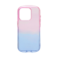 Hamee iPhone 15 Pro用TPUケース iFace Look in Clear Lolly ピーチ/サファイア 41-960684