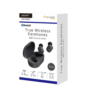 HI DISC 完全ワイヤレスイヤホン e angle select HIDISC グレー HDBT38GRE3 HI DISC 完全ワイヤレスイヤホン e angle select HIDISC グレー HDBT38GRE3