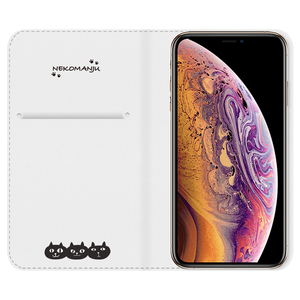 abbi FRIENDS iPhone 11 Pro用ネコマンジュウ手帳型ケース サイクリング ABF17068I58R-イメージ2
