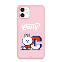 LINE FRIENDS iPhone 12/12 Pro用VARSITY カラーソフトケース[公式ライセンス品] CONY KCE-CSB070