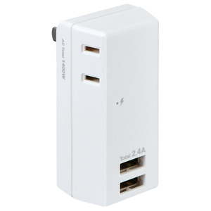 エルパ 耐雷USBタップ2個口2ポート2.4A UA-222SL エルパ 耐雷USBタップ2個口2ポート2.4A UA-222SL