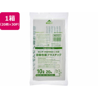 ジャパックス 流山市指定 容器包装プラスチック 10L 20枚×30P 取手付 FC502RG-NGY07