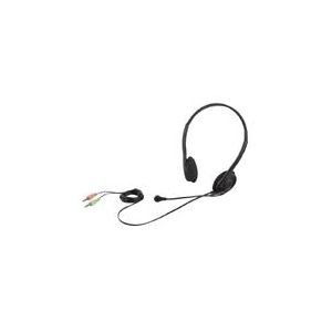 BUFFALO 両耳ヘッドバンド式ヘッドセット ブラック BSHSH14BK-イメージ1