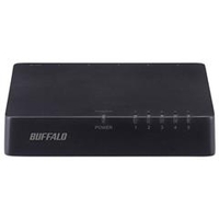 BUFFALO 10/100Mbps対応スイッチングHub プラスチック筐体/電源外付けモデル(5ポート) ブラック LSW4-TX-5EP/BKD