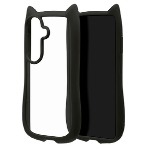 ラスタバナナ Galaxy S26用 猫耳ケース TPU×PC ブラック 9313GS26HPBK-イメージ1