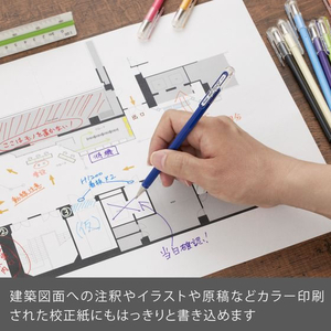 ぺんてる ゲルボールペン マットホップ 1.0mm ドリーム7色セット FC988TB-K110-V7STC-イメージ8