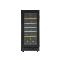 フィラディス 【左開き】ワインセラー(33本収納) フォルスタージャパン 1温度タイプ 酷暑対応 ビルトイン可 スライドラック 冷気強制循環式 forster japan (フォルスタージャパン) ブラック FJP-88GSGL(BK)