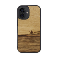 Man & Wood iPhone 16用MagSafe対応天然木ケース Terra I27069I16