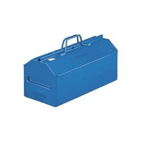 トラスコ中山 TRUSCO　山型中皿付工具箱　533X201X261　ブルー L-530-B