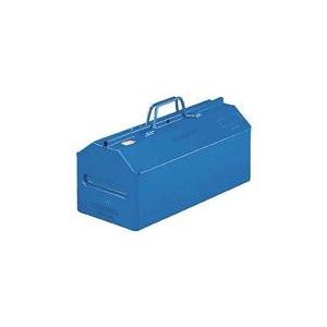 トラスコ中山 TRUSCO　山型中皿付工具箱　533X201X261　ブルー L-530-B-イメージ1