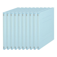 プラス フラットファイル 樹脂とじ具 A4-S ロイヤルブルー 10冊 FCF477T-NO.021S/79-431