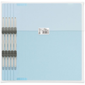 プラス フラットファイル 樹脂とじ具 A4-S ロイヤルブルー 10冊 FCF477T-NO.021S/79-431-イメージ2