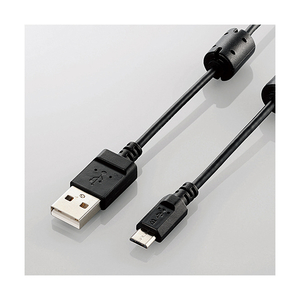 エレコム カメラ接続用USBケーブル(micro-Bタイプ) 1．5m ブラック DGW-AMBF15BK-イメージ1