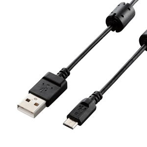 エレコム カメラ接続用USBケーブル(micro-Bタイプ) 1．5m ブラック DGW-AMBF15BK-イメージ2