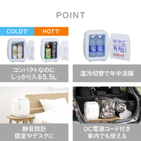ツインバード HR-EB06W 2電源式コンパクト電子保冷保温ボックス