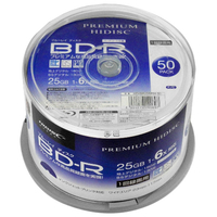 磁気研究所 録画用25GB 1-6倍速対応 BD-R追記型 ブルーレイディスク 50枚入り PREMIUM HI DISC HDVBR25RP50SP