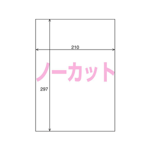 コクヨ レーザー はかどりラベル A4 ノーカット 500枚 F874841-LBP-E80641-イメージ2