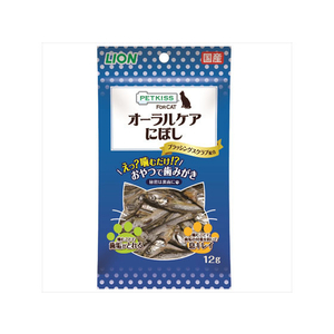 ライオン PETKISS ネコちゃんの歯みがきおやつ にぼし 12g FC14187-イメージ1