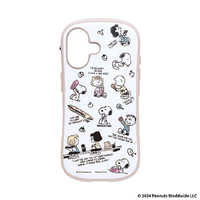 Hamee iPhone 16用ハイブリッドケース iFace First Class スヌーピー/MUNCH　TIME/総柄 41-980699