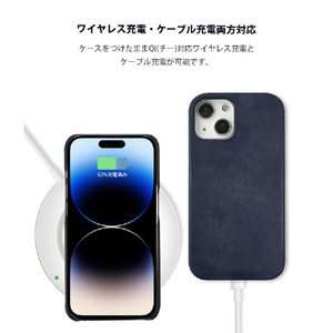 ABBI SIGNATURE iPhone 14 Pro用MARGOTイタリアンレザーバックカバー タン ABS24069I14PTN-イメージ12