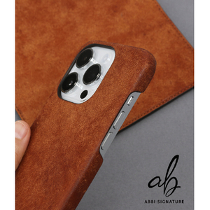 ABBI SIGNATURE iPhone 14 Pro用MARGOTイタリアンレザーバックカバー タン ABS24069I14PTN-イメージ16