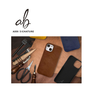 ABBI SIGNATURE iPhone 14 Pro用MARGOTイタリアンレザーバックカバー タン ABS24069I14PTN-イメージ2