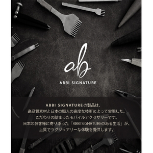 ABBI SIGNATURE iPhone 14 Pro用MARGOTイタリアンレザーバックカバー タン ABS24069I14PTN-イメージ20