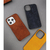 ABBI SIGNATURE iPhone 14 Pro用MARGOTイタリアンレザーバックカバー タン ABS24069I14PTN-イメージ18