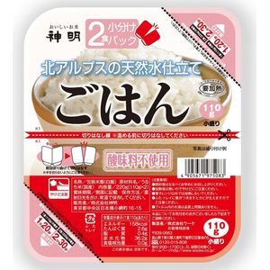 神明 ふんわりごはん 2食小分けパック 110g×2食×3個 FCJ646R-イメージ5