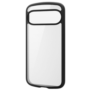 エレコム Google Pixel 9/9 Pro用TOUGH SLIM LITE フレームカラー ストラップホールシート付 ブラック PM-P242TSLFCBK-イメージ1